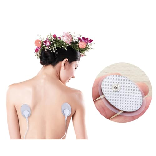 SUPVOX 10PCS / 5Set TENS Electrodos autoadhesivos TENS Unit Snap Pads Body Massager Gel Electrode Pads