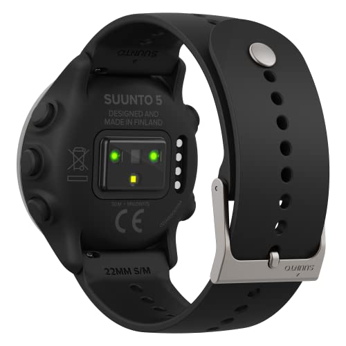 Suunto 5 Peak Reloj deportivo GPS ligero y compacto con 100 h de batería y medición de la frecuencia cardíaca en la muñeca