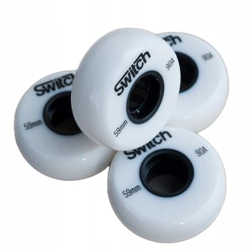 Switch Boards ruedas para patines en línea 59mm blanco agresivo