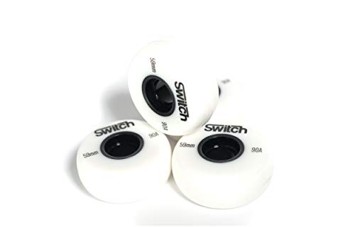 Switch Boards ruedas para patines en línea 59mm blanco agresivo