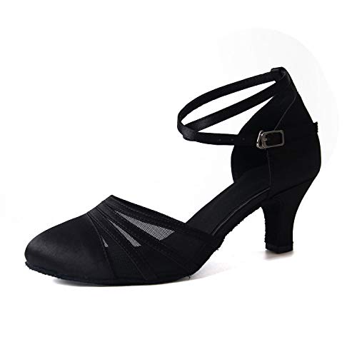 Syrads Zapatos de Baile Latino para Mujer Baile de Salón Tacón Alto Zapatos de Tango Salsa Samba Vals