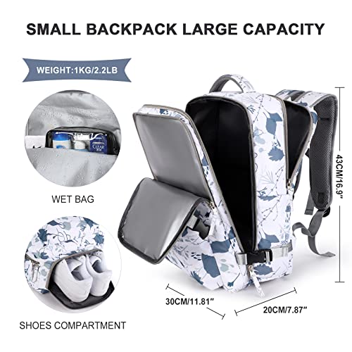 SZLX Mochila Viaje Cabina Avion 40x20x25 Mujer Ryanair Maleta para Cabina de avion Equipaje de Mano 45x36x20 Easyjet Mochila de Senderismo Mochila para Portatil Impermeable hombre con Cargador USB