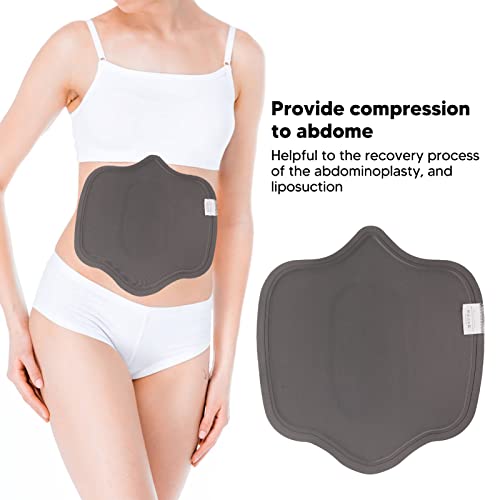 Tabla Abdominal de Espuma Lipo, Tabla de Compresión Abdominal para Mujeres, Tabla Moldeadora de Espuma Suave para Poscirugía, Tabla para Aplanar el Vientre (Gris)