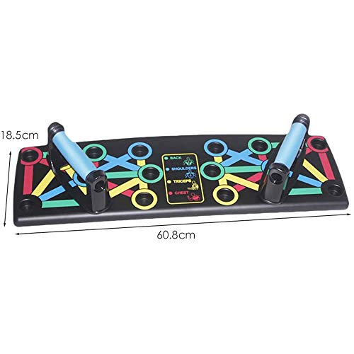 Tabla de flexiones 14 en 1, sistema de entrenamiento Multicolor para entrenamiento central, tabla de flexiones plegable para hombres y mujeres, entrenamiento en casa