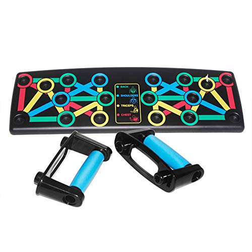 Tabla de flexiones 14 en 1, sistema de entrenamiento Multicolor para entrenamiento central, tabla de flexiones plegable para hombres y mujeres, entrenamiento en casa