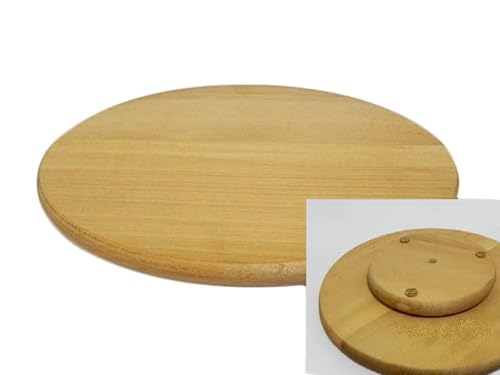 Tabla giratoria Lazy Susan redonda. Circular de madera giratoria. Para servir pizza de 25 cm.