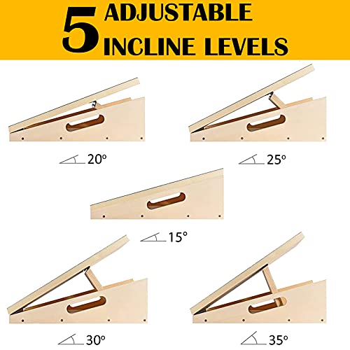 Tabla inclinada profesional, tabla inclinada ajustable y estirador de pantorrilla, tabla inclinada para estiramiento de pantorrillas, tabla inclinada para estiramiento de pantorrillas