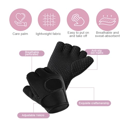 Tadipri Guantes De Gimnasio Antideslizante Acolchado Agarre Protección Respirable Fitness Protección De Palma Antideslizantes Transpirable Para Levantamiento De Pesas Ciclismo Ejercicio Escalada Y Rem