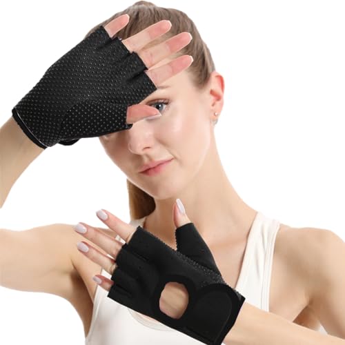 Tadipri Guantes De Gimnasio Antideslizante Acolchado Agarre Protección Respirable Fitness Protección De Palma Antideslizantes Transpirable Para Levantamiento De Pesas Ciclismo Ejercicio Escalada Y Rem