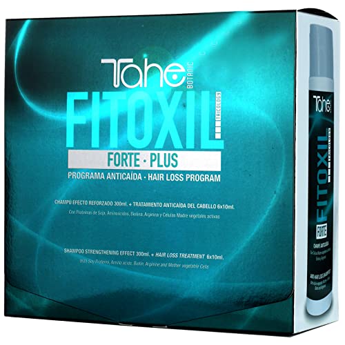 Tahe Fitoxil Pack Forte Plus Programa Anticaída del Pelo para Cabellos Castigados (Champú 300 ml + Tratamiento 6 x 10ml)