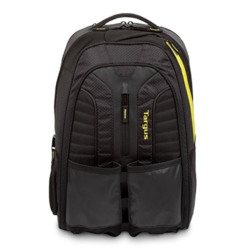 Targus TSB943EU Mochila Work+Play para deportes de raqueta y portátiles de hasta 15,6" - Negro/Amarillo