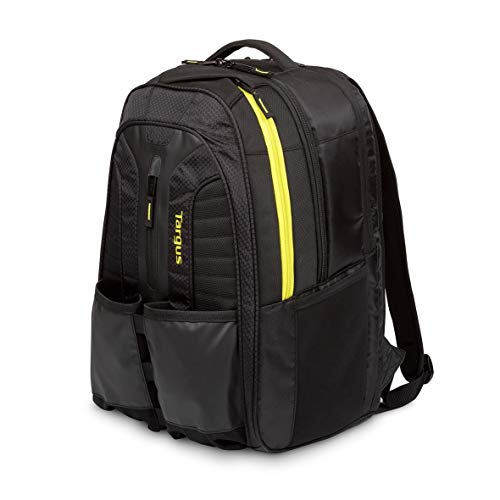 Targus TSB943EU Mochila Work+Play para deportes de raqueta y portátiles de hasta 15,6" - Negro/Amarillo