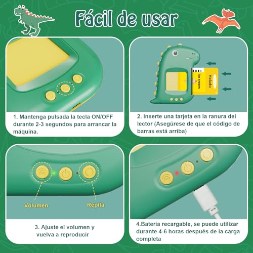 Tarjetas Flash Parlantes [112 Hojas 224 Palabras], Electight Juegos Educativos Montessori Infantiles para 2 3 4 5 6 Años, Tarjeta de Alfabetización Infantil, Regalo de Cumpleaños Navidad (Español)