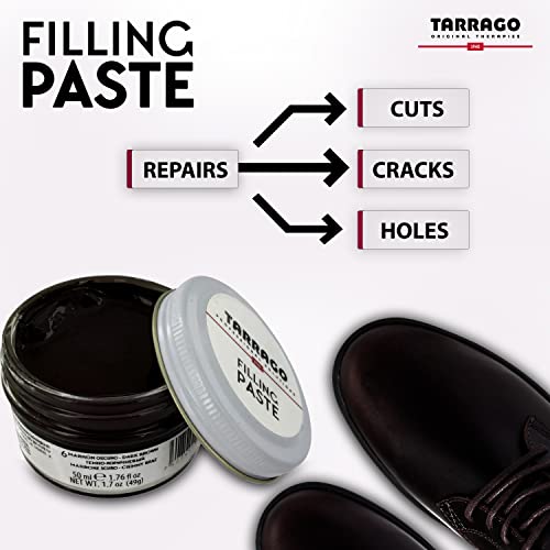 Tarrago | Filling Paste Jar 50ml | Pasta de Relleno para Reparar Todo Tipo de Calzado de Cuero, Cuero Sintético y Goma | Cuidado y Reparación del Calzado | Incoloro