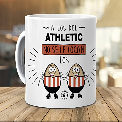 Taza A los del Athletic no se le tocan los huevos. Cerámica AAA - 350 ml.