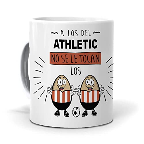 Taza A los del Athletic no se le tocan los huevos. Cerámica AAA - 350 ml.