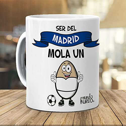 Taza de Cerámica Ser del Madrid Mola un Huevo