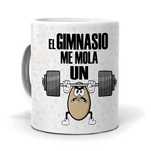 Taza "El gimnasio me mola un huevo"