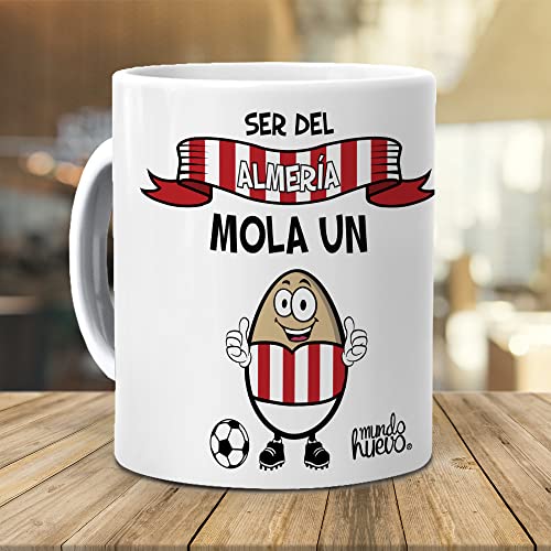 Taza Ser del Almeria mola un huevo. Cerámica AAA - 350 ml.