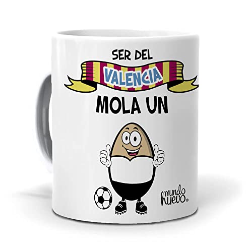 Taza Ser del Valencia mola un huevo. Cerámica AAA - 350 ml.