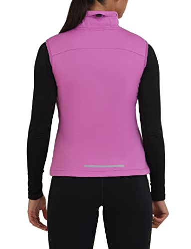 TCA Chaleco Cortavientos Running y Ciclismo, y de Peso Pluma, Con Bolsillos Con Cremallera Para Mujer - Rosa, M