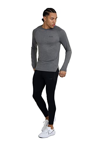 TCA Pantalón de Entrenamiento con Tecnología de Secado Rápido con Bolsillos con Cremallera para Hombre - Negro, S