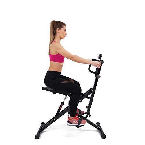 TechFit Máquina de Ejercicios AllCrunch, Bicicleta Doble, Entrenador de Ejercicios de Entrenamiento Corporal Total, Plegable, para Tonificar Piernas, Espalda, Brazos, Glúteos y Abdomen