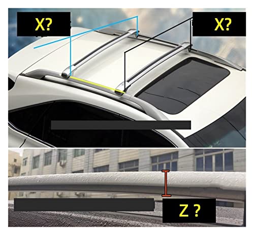 Techo Portaequipajes Barras Cruzadas para Techo De Tabla De Surf De Kayak con Bloqueo Antirrobo Universal De 2 Uds para Toyota Barras Transversales (Tamaño : B2B-B2B)