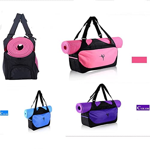 Techwills - Bolsa de Deporte para Gimnasio, para Esterilla de Yoga, Gran Capacidad, Impermeable, Bolsa de Deporte, Color Azul, tama?o Large