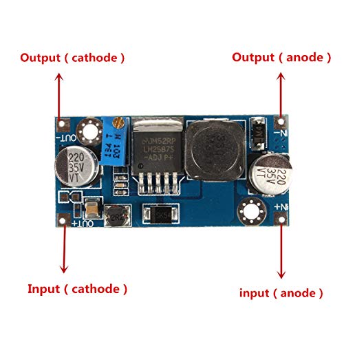 TECNOIOT 2pcs lm2587 DC-DC Boost Converter 3-30v Step up 4-35v Power Supply módulos MAX 5a