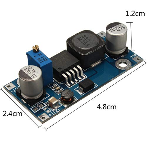 TECNOIOT 2pcs lm2587 DC-DC Boost Converter 3-30v Step up 4-35v Power Supply módulos MAX 5a