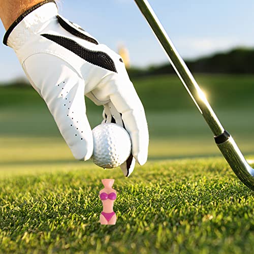 Tees de Golf Divertidos Lady Bikini 5 Piezas 76 mm/ 3 Pulgadas Funny Golf Tees Mujer Golf Tees Plastic Golf Tees para Hombres Mujeres Golf Training Golf Accesorios Práctica de Golf