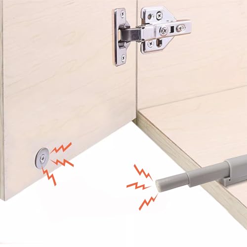 Tekenewbse Iman Puerta Armario, 10 Piezas Cierre Magnetico Puerta Push para Armario, Amortiguador Cocina Imanes Para Cierre Pulsador Puertas, Cajón Abrir Pestillo, Push to Open Sólido Pestillo