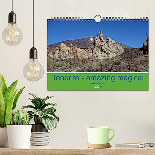 Tenerife - amazing magical (Wall Calendar 2024 DIN A4 landscape), CALVENDO 12 Month Wall Calendar: Fairytale rock formations and contrasting colors characterize the beautiful island