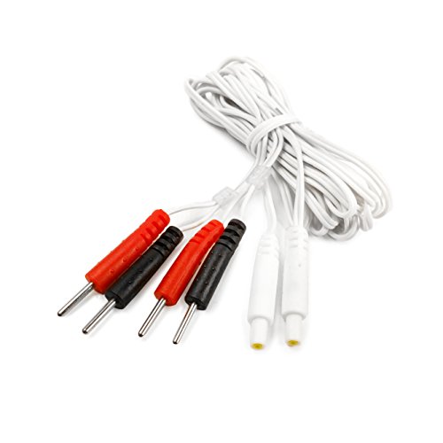 TensCare L CPT 2 Cables para Perfect Tens, Perfect EMS y Perfect PFE, Blanco/Rosa