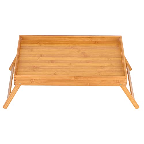 TENTI Escritorio de Cama Plegable - Escritorio de Cama Bandeja de Frutas Plegable Mango Hueco Mesa de sofá para computadora portátil pequeña para alquilar habitación Dormitorio