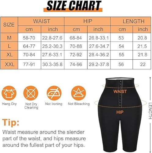 TERNOS - X2 Pantalones Sauna Adelgazantes de Mujer - Pantalón Corto de Sudoración con Cintura Alta - Pantalon Efecto Sauna Ajustable – Leggins Reductores Compresión Térmica para Gym o Fitness (L)