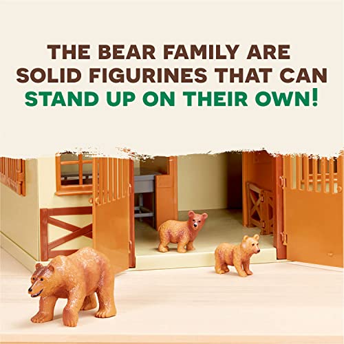 Terra by Battat Juguete – Estatuilla de Oso – Familia de Osos Salvajes – Animales del Bosque – Brown Bear Family (AN2732Z)