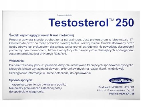 TESTOSTERONA FUERTE 250 (2 x 30 Capsulas) BOOST TESTOSTERONA