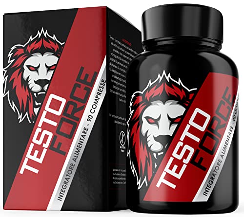 Testosterona Hombre | TESTO FORCE | 90 Comprimidos | Acción Rápida y Potente | Fuerza, Energia |Hombre Musculacion | Suplementos Deportivos | Tribulus terrestris, Maca peruana, Ashwaganda, Zinc,