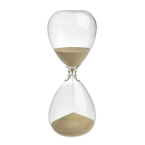 TFA Dostmann Reloj de Arena de 15 Minutos, 18.6009.53.90, Cristal, Arena Dorada, Accesorios para el hogar, Oro, 73 x 190 mm