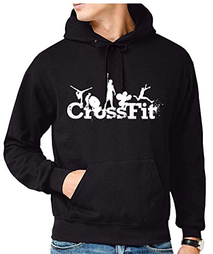 the Fan Tee Sudadera de Hombre Crossfit Deporte Gimnasio Gym Pesas 001 3XL