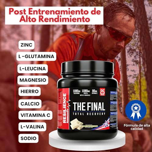 The Final|450gr|recovery drink| sabor Chocolate Blanco|Bebida Isotónica en Polvo|Electrolitos|Sales Minerales para Deporte| Óptimo Intra Entreno| Post Entrenamiento.