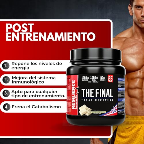 The Final|450gr|recovery drink| sabor Chocolate Blanco|Bebida Isotónica en Polvo|Electrolitos|Sales Minerales para Deporte| Óptimo Intra Entreno| Post Entrenamiento.