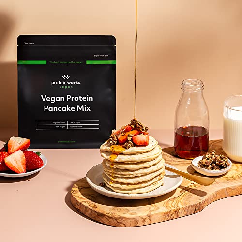 The Protein Works Tortitas Veganas Proteicas | Alto En Proteínas, 4 Tipos De Proteínas Vegetales, Bajo En Azúcar | Frutas Del Bosque 1000 g