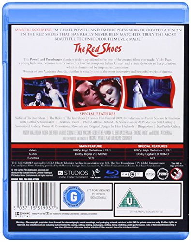 The Red Shoes - Special Restoration Edition [Edizione: Regno Unito] [Reino Unido] [Blu-ray]