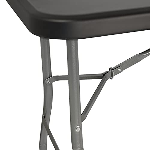 THINIA HOME Mesa Catering Plegable Portátil Rectangular 180 cm Mesa Multiusos: Camping, Eventos en Espacios Exteriores o Interiores | Mesa Resina y Patas Acero | 4-6 Personas y Carga de 150kg