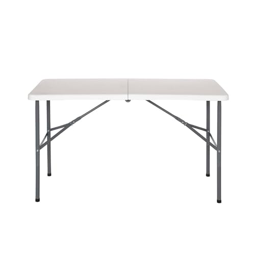 THINIA HOME Mesa Plegable 122cm Rectangular Blanca Catering