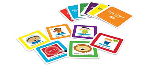 Think Fun - Roll & Play, Juego Educativo para Bebes, 1 Dado Grande de Felpa y 48 Cartas, Edad Recomendada +18 Meses, Multicolor, 76322