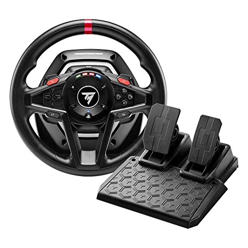 Thrustmaster T128, Volante de Carreras Force Feedback con Pedales Magnéticos, PlayStation 5, PlayStation 4, PC